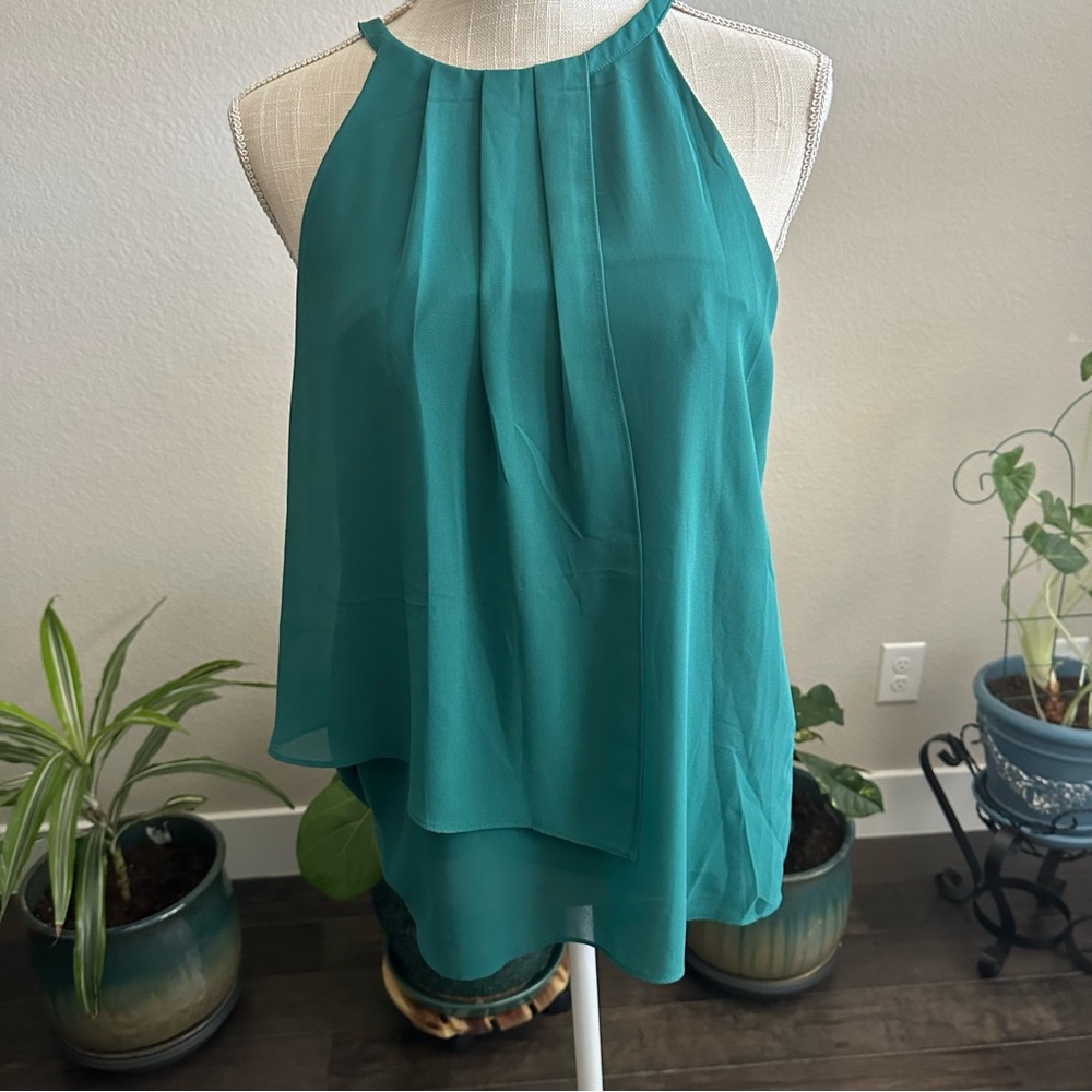 Norah || green halter neck top